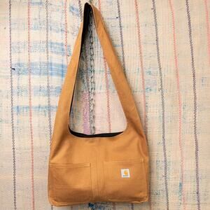 Upcycled carhartt hobo bag